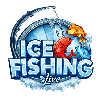 Ice Fishing spilleautomat fra BGaming med vinterfisketema og gratis fiskerunder